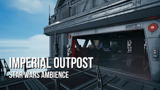 Imperial Outpost  Star Wars Ambience  Strong Winds Quiet Chatter No Music [upl. by Ittam70]