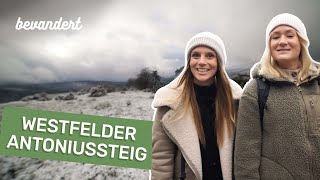 Eine schneeweiße Wanderung im Winterwonderland über den Westfelder Antoniussteig  bevandert Vlog [upl. by Anirda]