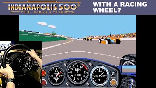 Indianapolis 500 Papyrus 1989 PC DOS  With a Racing Wheel [upl. by Arhat860]