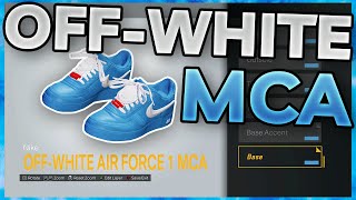 HOW TO MAKE OffWhite Blue Air Force 1 quotMCAquot IN NBA 2K23 NBA 2K23 Shoe Creator [upl. by Corbett559]