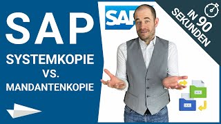 SAP Systemkopie vs Mandantenkopie vs System Refresh vs Klon  in 90 Sekunden [upl. by Alfie]