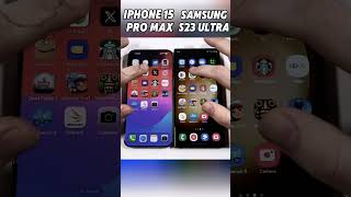 iPhone 15 Pro Max vs Samsung S23 Ultra Speed Test ⚡Which Flagship is the Fastest🚀ShortsViral [upl. by Domash]