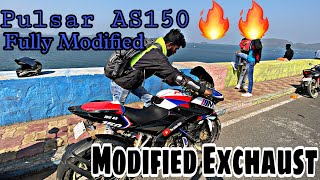 Modified Pulsar AS 150 🔥 Fully Modified AS150 Customised AS150 V3RiderAkki theindianrider35 [upl. by Wescott]