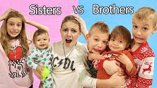 WHOS The BEST BABYSITTER Brothers Vs Sisters The Movie [upl. by Liauqram84]