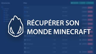 Comment récupérer son monde Minecraft [upl. by Coppinger55]