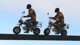 EN MODE MINI MOTO HONDA Z50J MONKEY SUR GTA 5 [upl. by Nirtiak914]