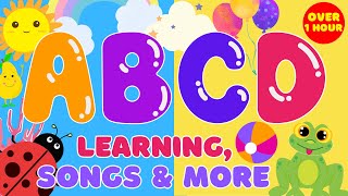 ABC 123 SONGS FOR KIDS SHAPES COLORS AND MORE  ABCtv 123tv Children  6 Alphabet Song amp 28 Videos [upl. by Percival210]