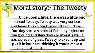 Tweety story in english  tweety the little bird story  Moral story The Tweety in english  Story [upl. by Alain]