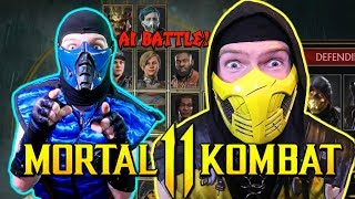 Scorpion amp SubZero Play  MORTAL KOMBAT 11 AI Battle Team  MK11 PARODY [upl. by Noiztneb893]