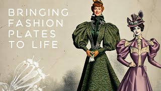 Bring Fashions plates from the 1700s amp 1800s to life [upl. by Eedoj]