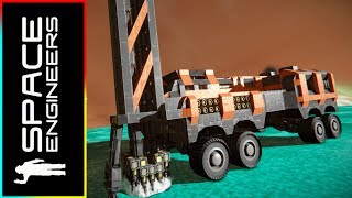 Mobile Drilling Rig  Space Engineers Vanilla  DLC [upl. by Trojan]