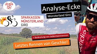 Sprintanalyse Jedermannrennen und die Finanzierung von Radrennen AnalyseEcke Münsterland Giro [upl. by Anehs]