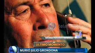 Murió Julio Grondona  Telefe Noticias [upl. by Ellerad]