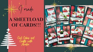 I MADE A SHEETLOAD OF CARDS December 2023 SheetLoad of Cards SLCTDec2023 [upl. by Adlay]