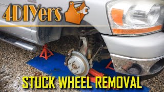 How to Remove a Stuck or Seized Wheel  4 Methods [upl. by Barlow]