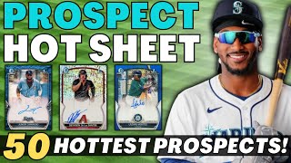 2024 MLB Prospect Hot Sheet 2  50 Hottest MiLB Players  Bowman Baseball Cards  Top Prospects 🔥📈 [upl. by Harris]