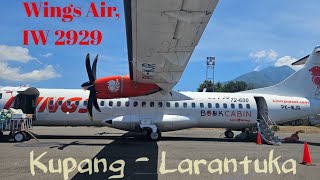 TAKE OFF YANG MENEGANGKAN  DI HANTAM ANGIN KENCANG DI KUPANG  KUPANGLARANTUKA  WINGS AIR ATR72 [upl. by Ettedanreb]