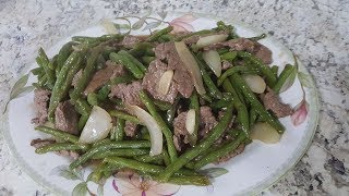 EJOTES CON CARNE DE RES COMIDA CHINA [upl. by Coussoule]