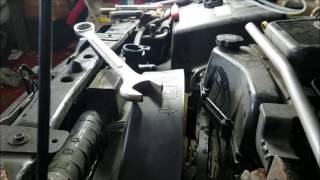 GMC 03 ENVOY Water pump Change [upl. by Leibarg]