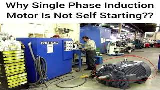 Why single phase induction motor not selfstarting [upl. by Nrubliw179]