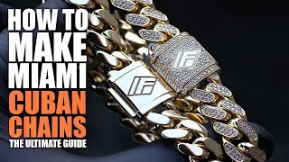 How To Make Miami Cuban Chains amp Bracelets  Real Gold amp Diamonds Icebox TV JOHNNY [upl. by Suhsoj]