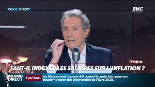 Fautil indexer tous les salaires sur linflation Ça fait débat sur RMC [upl. by Arbrab]