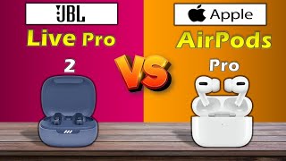 JBL LIVE PRO 2 VS APPLE AIRPODS PRO Comparison [upl. by Ailegnave]