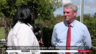 Western Cape schools reopen after adverse weather [upl. by Sparrow659]