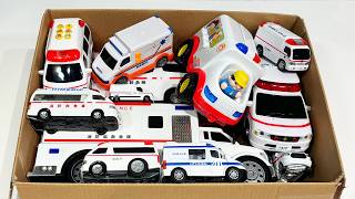 救急車のミニカーが緊急走行。紹介して坂道を走る！Ambulance miniature car runs urgently I will introduce and run the slope [upl. by Yenrab]