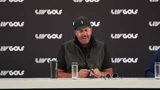 Phil Mickelson speaks ahead of first Saudibacked LIV Golf Invitational Series event [upl. by Eberta]