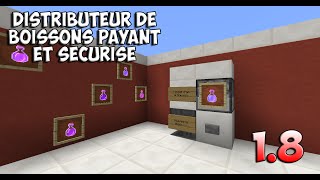 Tuto  Distributeur de boissons payant et sécurisé  Minecraft  18 FR HD [upl. by Jar]