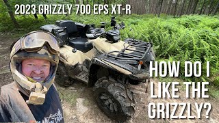 Yamaha Grizzly 700 XTR Update  Review  Loving the Grizzly and PA Trails atv [upl. by Lutero]