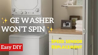 🌏 GE WASHER NOT SPINNING  EASY REPAIR ✨ [upl. by Yuzik448]