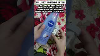 FULL BODY WHITENING LOTION skincare bodycare bodycareroutine fullbodywhiteninglotion beautytip [upl. by Mrots]