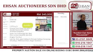 PROPERTY AUCTION SALE VIA ONLINE BIDDING OCBC BANK MALAYSIABERHAD  OCBC ALAMIN BANK BERHAD [upl. by Leiva]