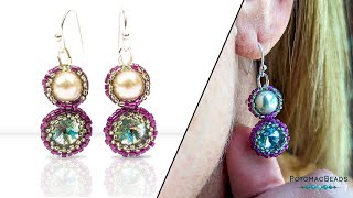 Everyday Pearl Earrings  DIY Jewelry Making Tutorial by PotomacBeads [upl. by Olegnaid]