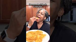 Homemade BBQ Chips in 5 Minutes Better than Lays shorts [upl. by Zeta]