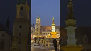 Christmas Market in Bratislava Slovakia shorts [upl. by Farron]