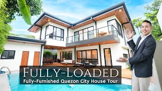 House Tour QC56 • quotWhat a FANTASTIC Find in Quezon Cityquot • FullyFurnished 5BR House Showcase [upl. by Vergne]