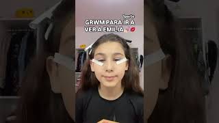 💅🏻GRWM PARA IR A VER A EMILIA💋 COMENTEN QUE LES PARECE grwm maquillaje makeup makeuotutorial [upl. by Schroder774]