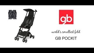 GB Pockit  the Worlds Smallest Stroller  Demo from Direct4baby [upl. by Pantia946]