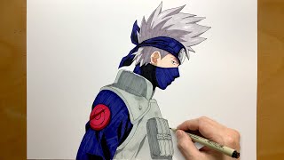 How to Draw Kakashi Hatake  step by step  draw anime  Naruto  Kakashi [upl. by Georgette930]