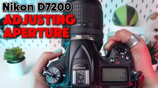 How to Adjust Aperture Settings on Nikon D7200 [upl. by Bret]