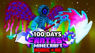 I Survived 100 Days in FANTASY Minecraft Hardcore [upl. by Karole]