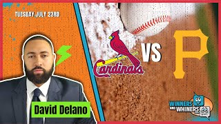 Tuesday Free Betting Pick Cardinals vs Pirates 72324 MLB Prediction from David Delano [upl. by Naesal]