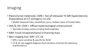 Neurocutaneous Melanosis Imaging [upl. by Eziechiele762]