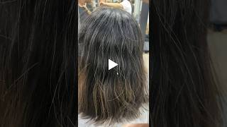 How to Perfectly Cover White or Grey Hair with Streaks and One Shade Dye beforeandafter [upl. by Ertemed]