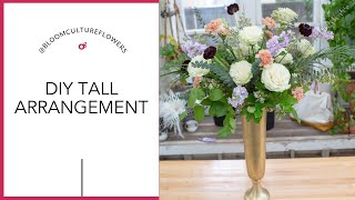 DIY Tall Centerpiece by Bloom Culture Flowers [upl. by Solokin12]