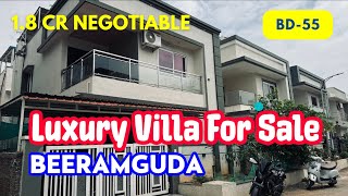 BD55  Luxury Villa For Sale in Beeramguda  Gated Community Prime Location  18 CR Negotiable [upl. by Merton915]