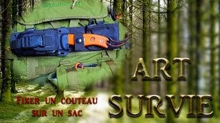 Fixer un couteau sur son sac [upl. by Fullerton498]